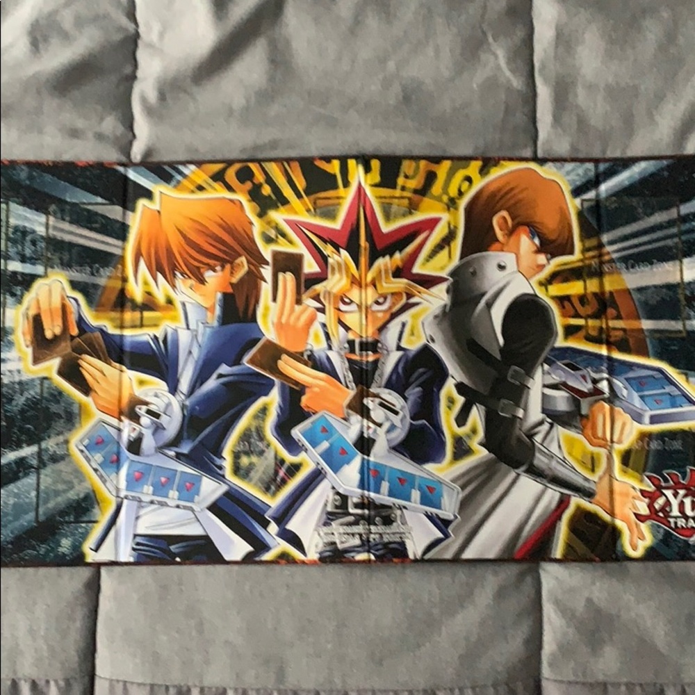 Yugioh playmat. All 3 god and Yugi, Joey, Kaiba